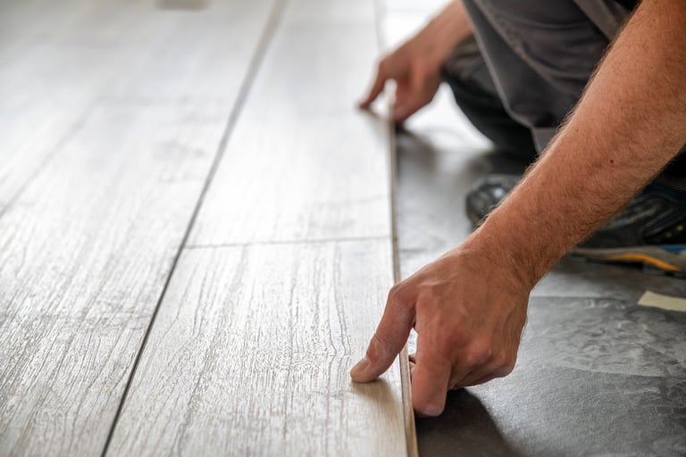 Laminate floating floor installation